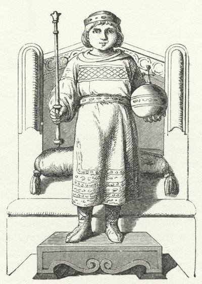 Ludovico il Fanciullo, ultimo re carolingio della Francia orientale da German School