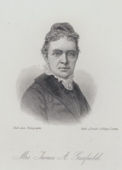 Lucretia Garfield, moglie del presidente degli Stati Uniti James A Garfield da German School