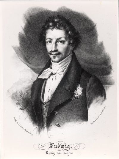 Ludovico I di Baviera (25 ago 1786 - 29 feb 1868) da German School