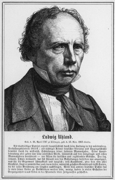 Ludwig Uhland da German School