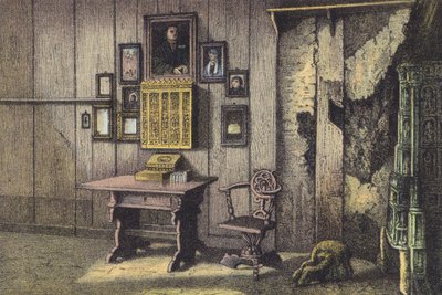 La stanza di Lutero al Wartburg da German School