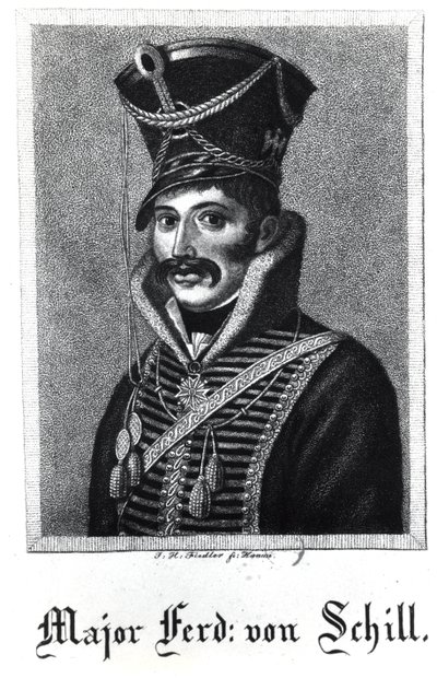 Maggiore Ferdinand Baptista von Schill (1776-1809) da German School