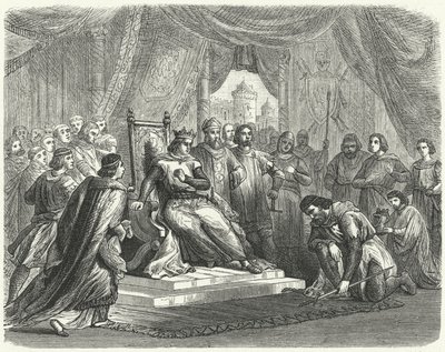 Malcolm IV di Scozia rende omaggio a Enrico II d