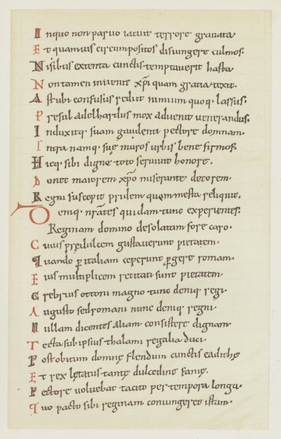 Manoscritto scritto da Hrotswitha di Gandersheim che descrive la fuga della Regina Adelaide da German School