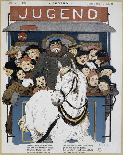 Molti bambini in un omnibus - in Jugend da German School