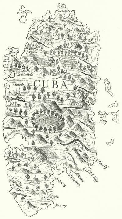 Mappa di Cuba da German School