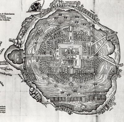 Mappa di Tenochtitlan da 