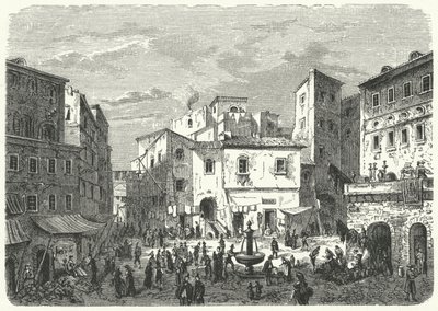 Mercato nel ghetto romano da German School