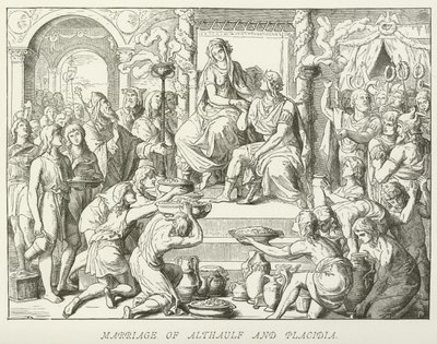 Matrimonio di Althaulf e Placidia da German School