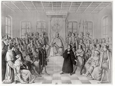 Martin Lutero davanti a Carlo V (1500-58) alla Dieta di Worms, 16 aprile 1521, da 