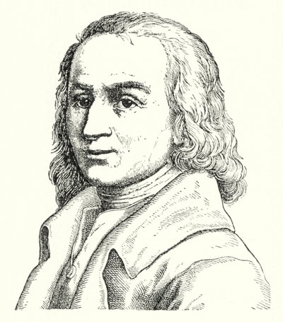 Matthias Claudius, poeta e giornalista tedesco (incisione) da German School