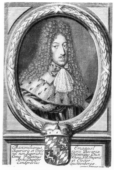 Massimiliano II Emanuele (1662-1726), inciso da Leonard II Heckenauer (165060-c.1704) da German School