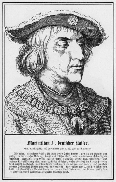 Massimiliano I, Imperatore Tedesco da German School