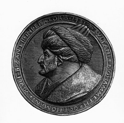 Medaglione di Mehmed II, da Geschichte der Byzantiner und des Osmanisches Reiches di G.S. Hertzberg, 1883 da German School