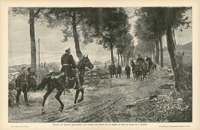 Incontro tra Bismarck e Napoleone III dopo la battaglia di Sedan, Guerra Franco-Prussiana, 2 settembre 1870 da German School