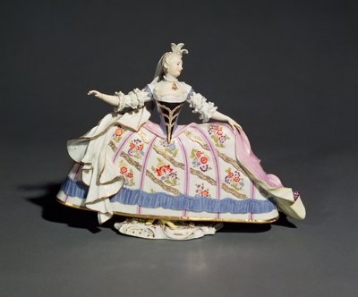 Figura di donna di Meissen da German School