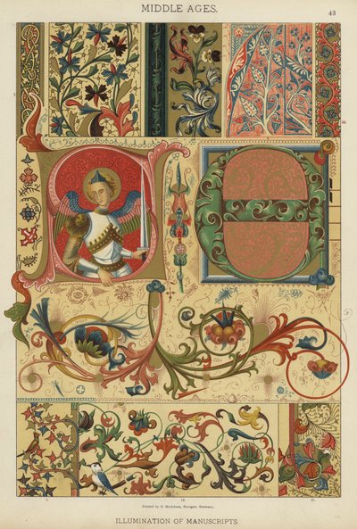 Medioevo, illuminazione di manoscritti da German School