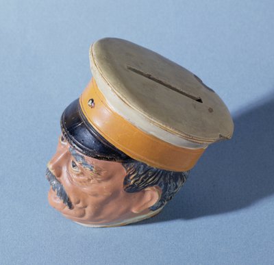 Salvadanaio a forma del Cancelliere Otto von Bismarck (1815-98) da German School