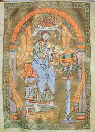 Ms Czart 1207 IV fol 76v San Marco Evangelista, dall