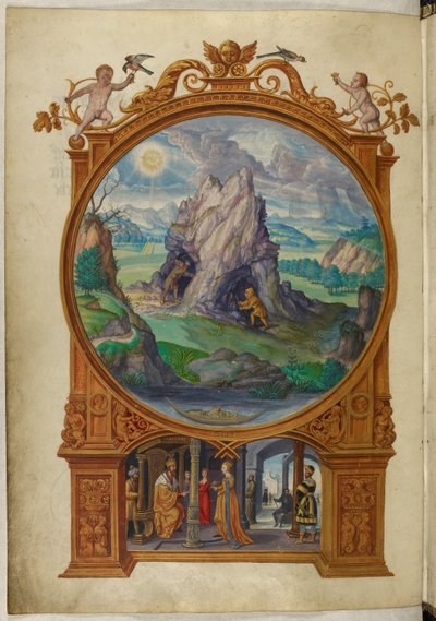 Ms Harley 3469, f.13v Alchimisti alla ricerca dell