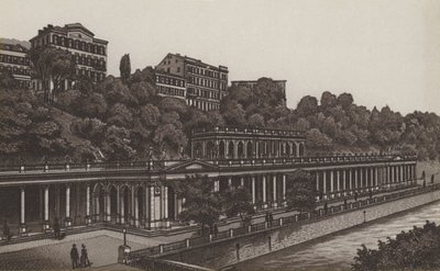 Muhlbrunncolonnade (litografia) da German School