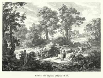 Nausicaa e Ulisse, scena dall