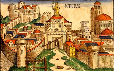 Nineve, da Liber Chronicarum di Hartmann Schedel, 1493 da German School