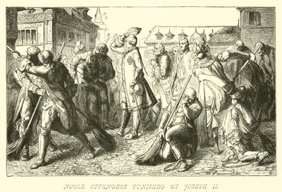 Nobili trasgressori puniti da Giuseppe II da German School