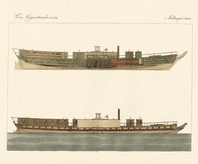 Commercio di battelli a vapore nordamericani da German School