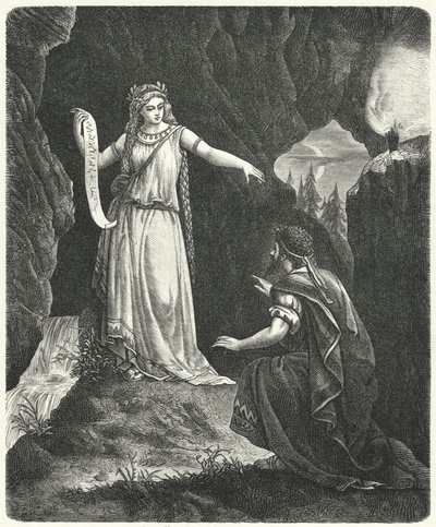 Numa Pompilio con la ninfa Egeria da German School