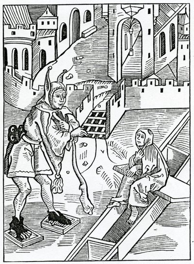 Del disprezzo delle sacre scritture, illustrazione dalla traduzione inglese di Alexander Barclay di 