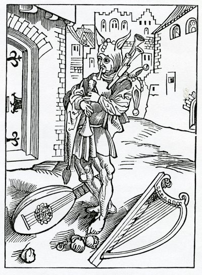 Dei folli impazienti che non sopportano la correzione, illustrazione dalla traduzione inglese di Alexander Barclay di 