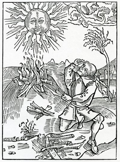 Di coloro che parlano follemente contro le opere di Dio, illustrazione dalla traduzione inglese di Alexander Barclay di 