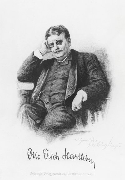 Otto Erich Hartleben (incisione) da German School