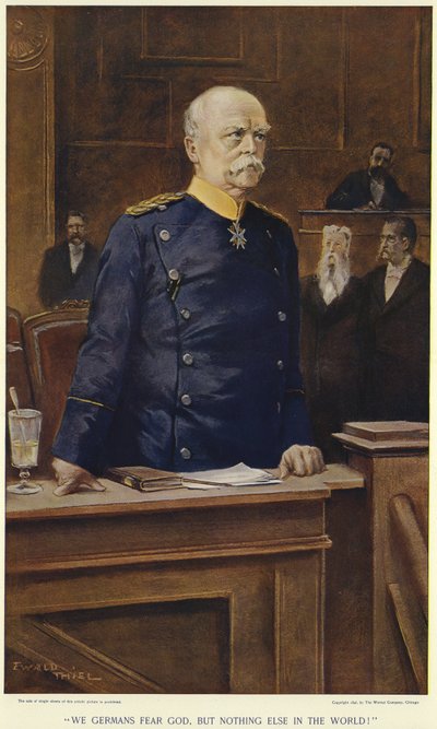 Otto von Bismarck durante un discorso al Reichstag da German School