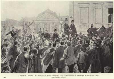 Orazione offerta a Otto von Bismarck quando lascia la residenza del Cancelliere da German School