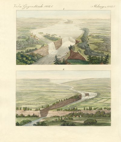 Sopra le Cascate del Niagara e il loro contesto da German School