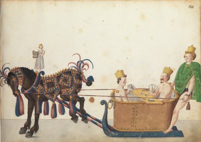 Slitta da parata, c.1640 da German School