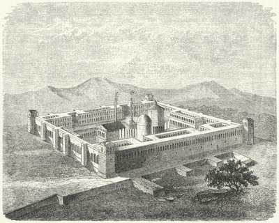 Palazzo di Diocleziano a Salona, capitale della provincia romana della Dalmazia (incisione) da German School