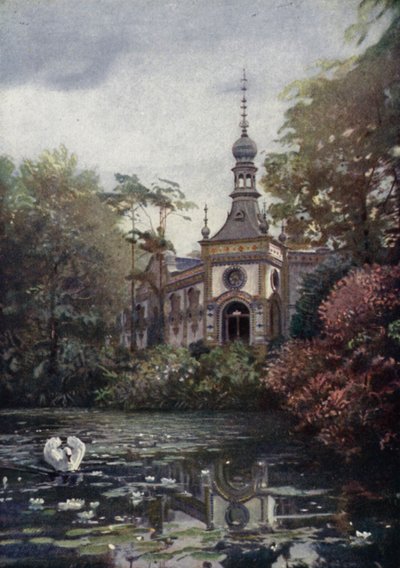 Parte del Vierwaldstättersee e la nuova casa delle scimmie, Giardino Zoologico di Berlino, Germania da German School
