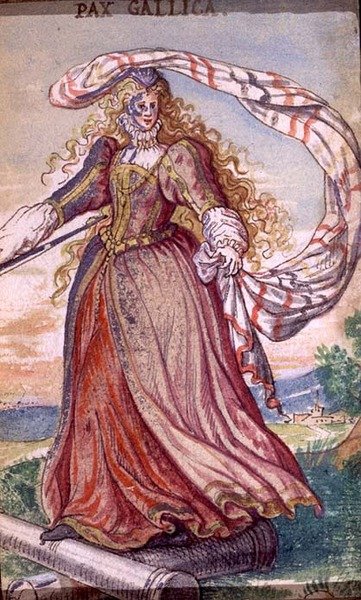 Pax Gallica, una personificazione della pace francese, c.1640 da German School