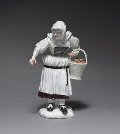 Contadina, fabbrica di porcellana di Meissen, Germania, modellata da Johann Joachim Kändler da German School