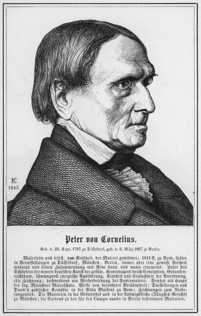Peter von Cornelius (incisione) da German School