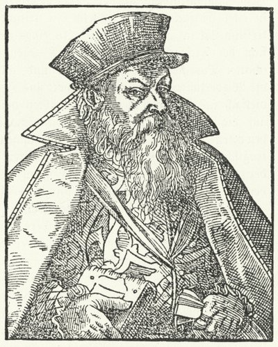 Philipp Nicodemus Frischlin, drammaturgo tedesco (incisione) da German School