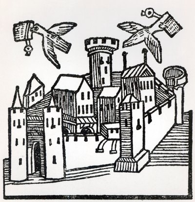 Posta dei piccioni, 1488 da German School