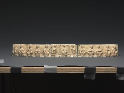 Placca da un altare portatile: Cristo e gli Apostoli, Valle del Basso Reno, 1050-1100 da German School