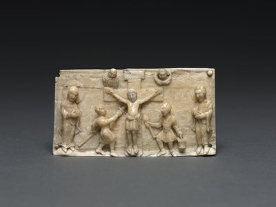 Placca da un altare portatile: La Crocifissione, Valle del Reno Inferiore, 1050-1100 da German School