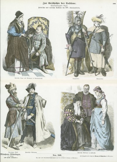 Costumi polacchi e russi, XV e XVI secolo da German School