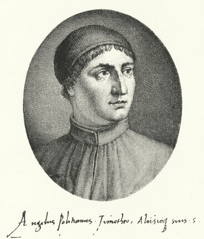 Poliziano, poeta rinascimentale fiorentino (incisione) da German School
