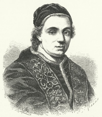 Papa Clemente XIV (incisione) da German School